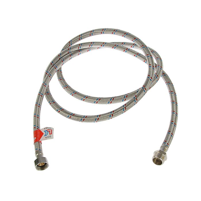 Подводка гибкая ELKA, гайка-штуцер, 200 см, гайка сталь