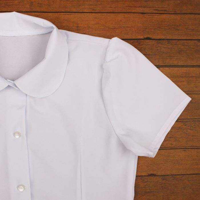 Блузка для девочки, рост 158 см, цвет белый