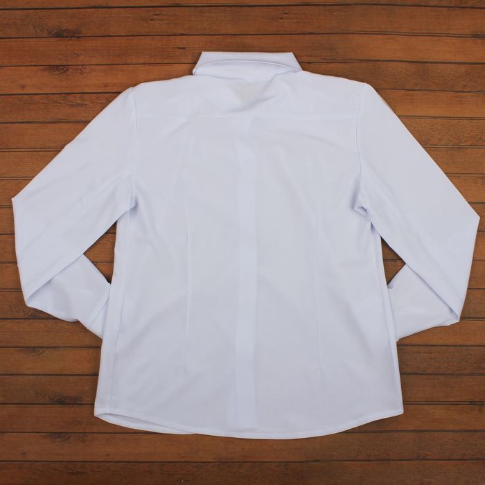 Блузка для девочки, рост 122 см, цвет белый