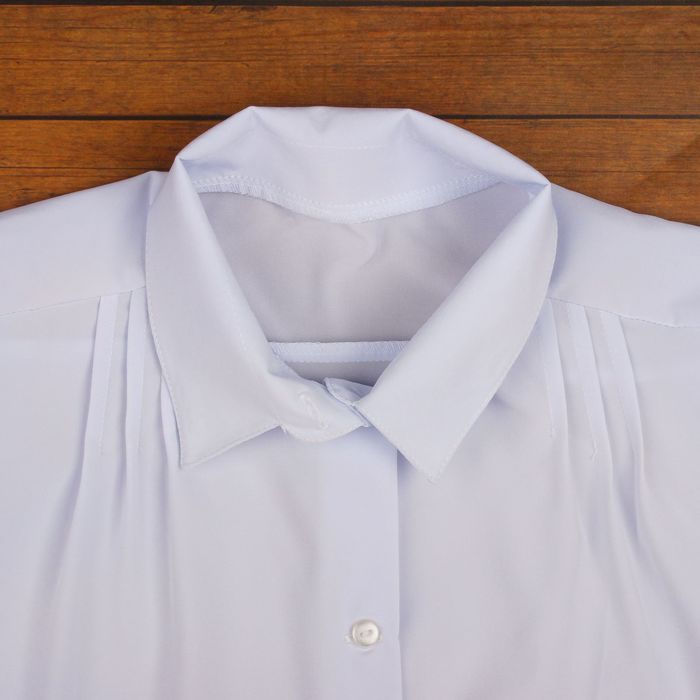 Блузка для девочки, рост 122 см, цвет белый