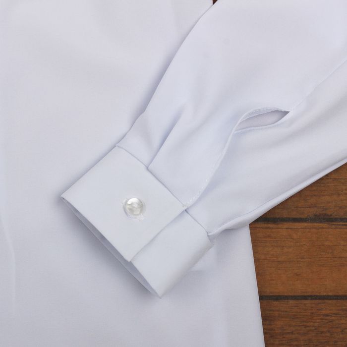 Блузка для девочки, рост 122 см, цвет белый