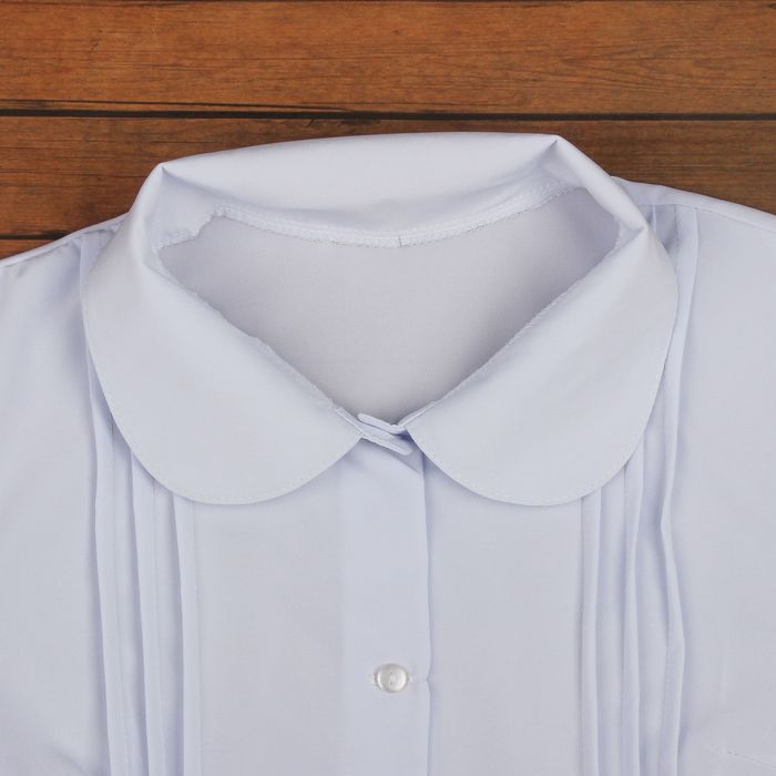 Блузка для девочки, рост 122 см, цвет белый