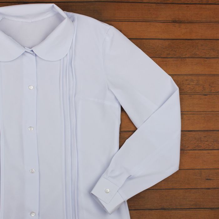 Блузка для девочки, рост 122 см, цвет белый