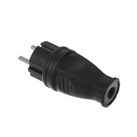 

Вилка прямая Smartbuy, 16 A, 250 В, IP44, каучуковая, черная