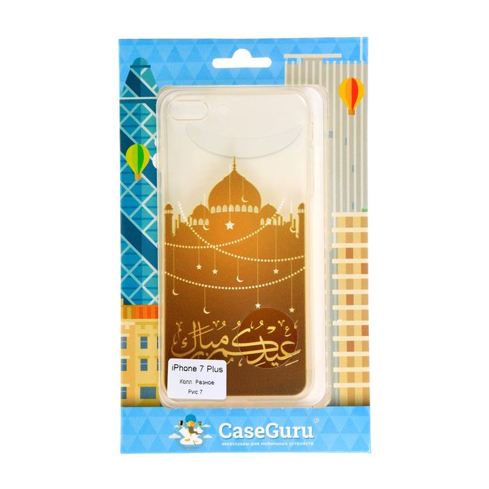 Чехол для задней панели iPhone 7 Plus CaseGuru, рисунок "Разное" восток
