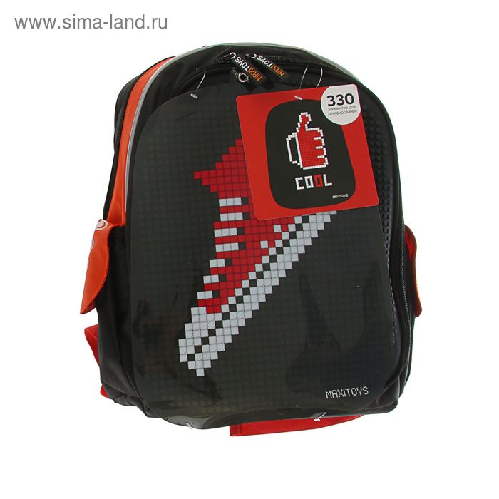 ryukzak shkolnyj ergonomichnaya spinka piksel maxitoys 40 28 18 sm ked chyornyj krasnyj mt sp 112016 6 mt sp 112016 6 kupit po cene ot 1 770 20 rub internet magazin sima land ru