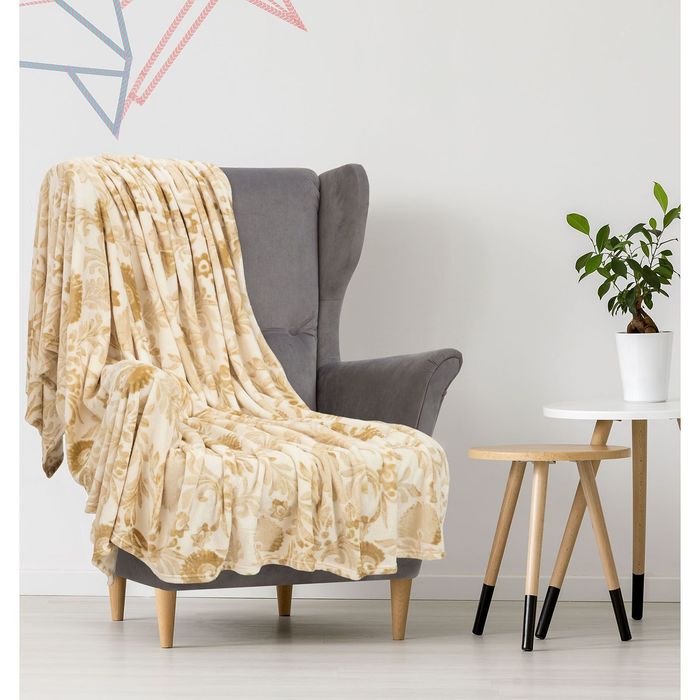 Плед "Этель корал" 1,5 сп. Лизарди 150х200 см, 100% п/э, корал-флис, двухсторонний 210 гр/м²