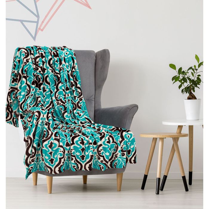 Плед "Этель корал" 1,5 сп. Маракеш 150х200 см, 100% п/э, корал-флис, двухсторонний 210 гр/м²