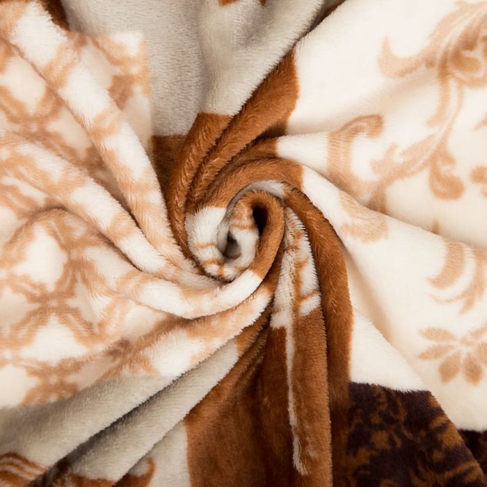 Плед "Этель корал" 2 сп. Элит 180х200 см, 100% п/э, корал-флис, двухсторонний 210 гр/м²