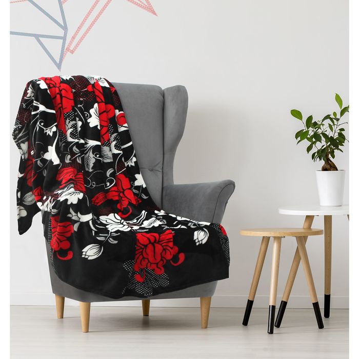 Плед "Этель корал" 2 сп. Паулина 180х200 см, 100% п/э, корал-флис, двухсторонний 210 гр/м²