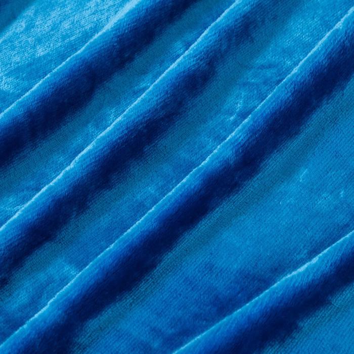 Плед "Этель корал" 2 сп. Дуэт 180х200 см, кобальт, 100% п/э,корал-флис 210 гр/м²