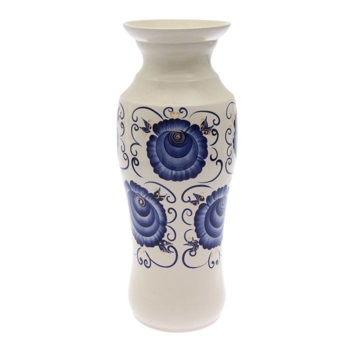 Ваза напольная "Весна" гжель, №1
