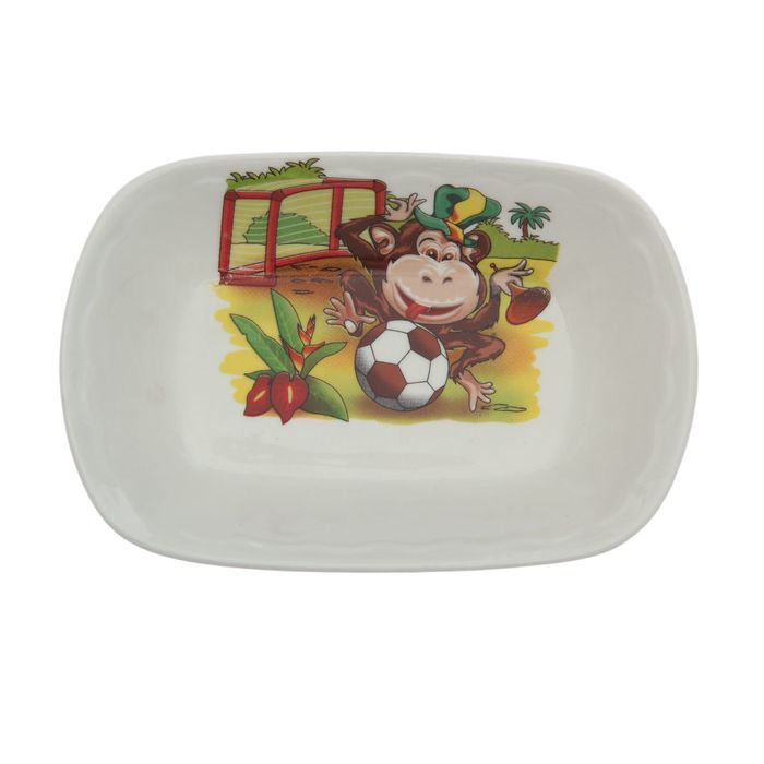 Салатник 200 мл "Заливное", обезьянки, деколь