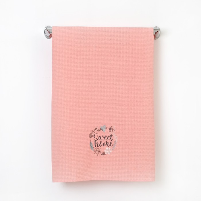 Полотенце вафельное "Sweet home" 70*140 см, 200 г/м, 100% хл