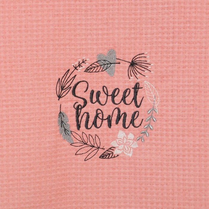 Полотенце вафельное "Sweet home" 70*140 см, 200 г/м, 100% хл