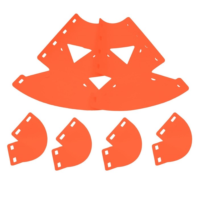 Клумба конусная, d=10-30 см, h=60 см, красная