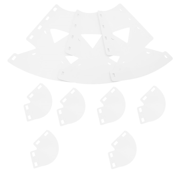 Клумба конусная d=15-45 см, h=60 см, белая