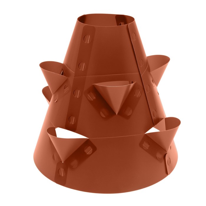 Клумба конусная d=20-60 см, h=60 см, коричневая