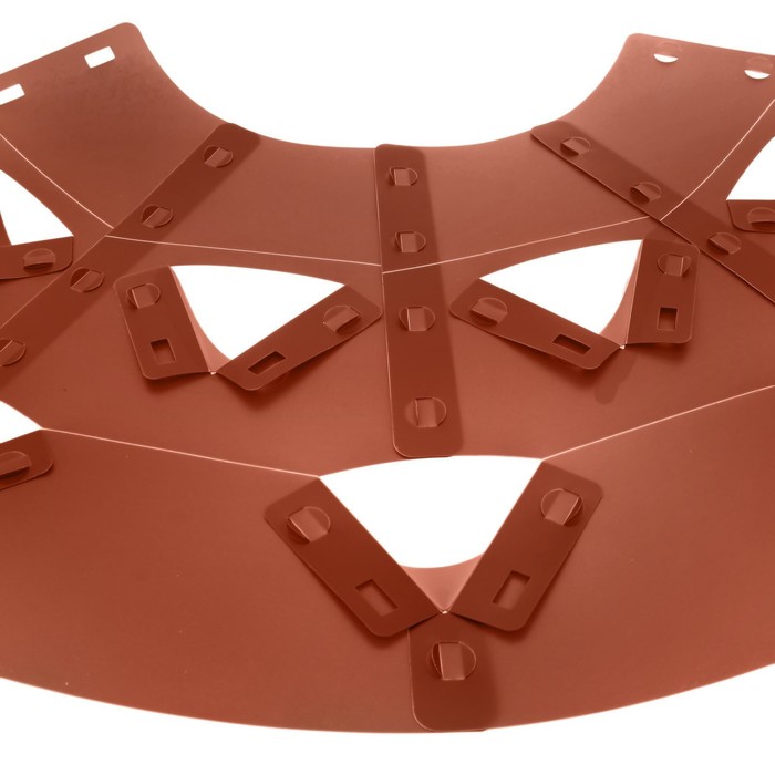 Клумба конусная d=20-60 см, h=60 см, коричневая