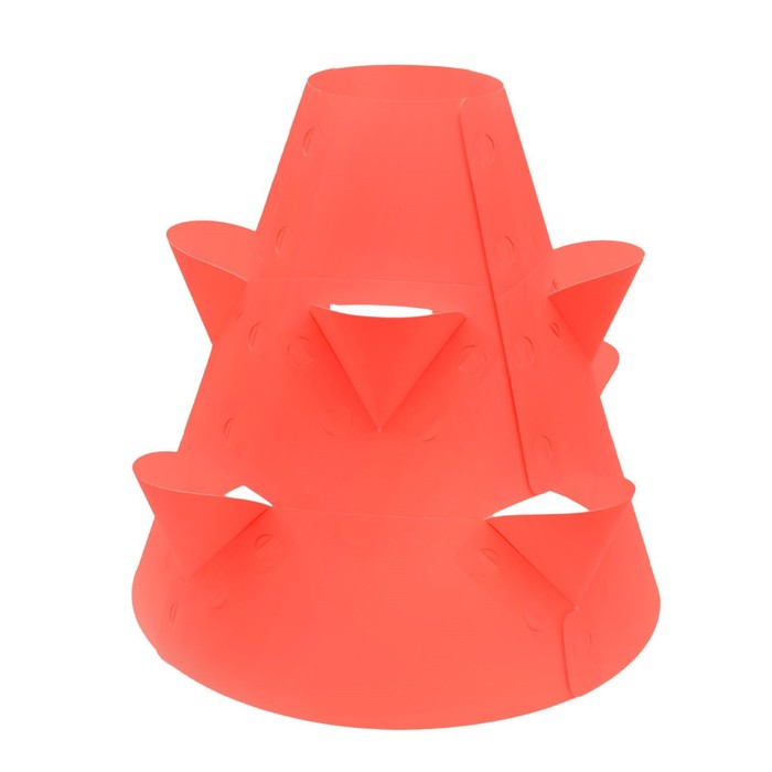 Клумба конусная d=20-60 см, h=60 см, красная