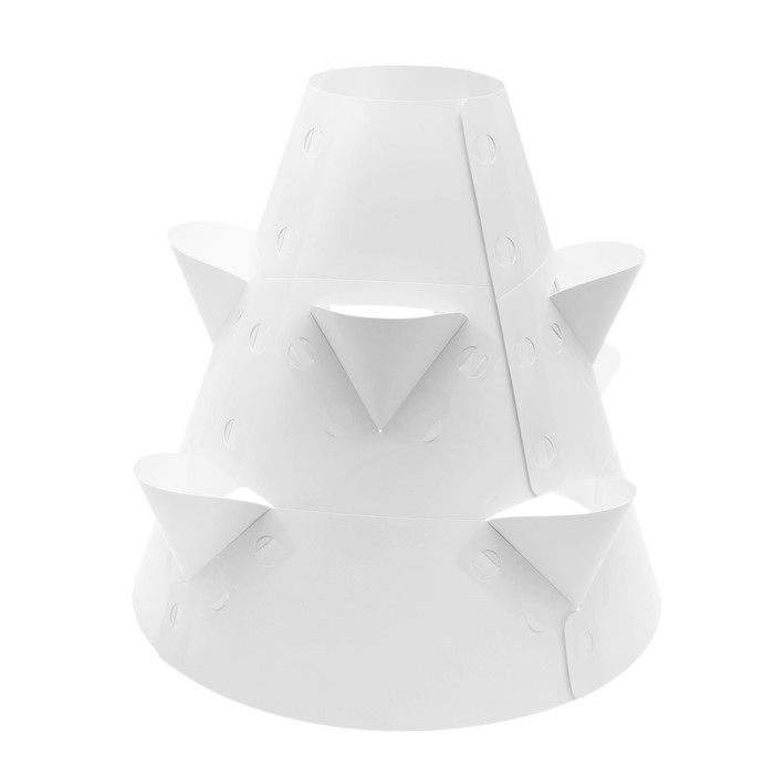 Клумба конусная, d=20-60 см, h=60 см, белая