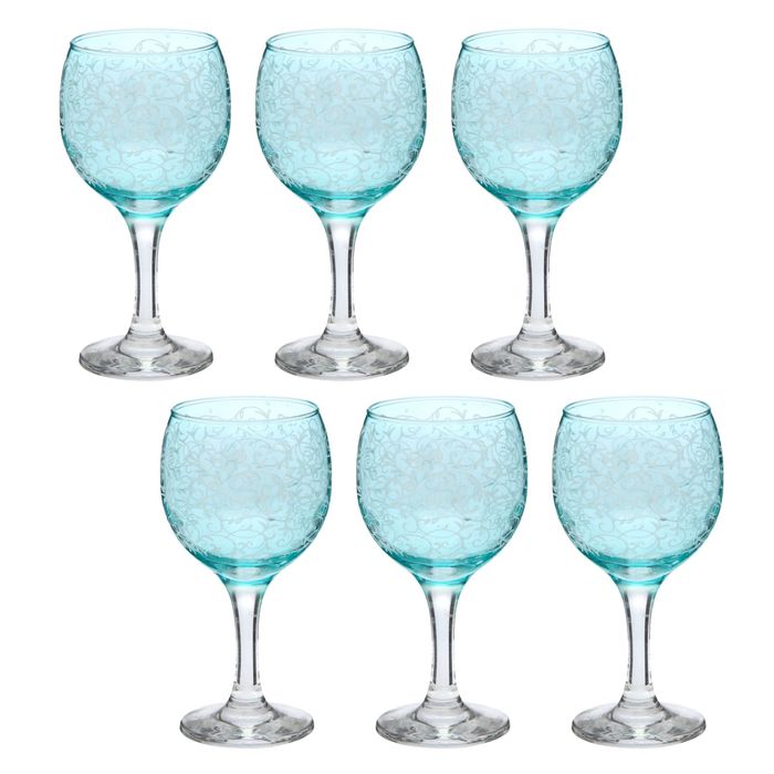 Набор фужеров 260 мл "Лиана", 6 шт, нацвет, гравировка