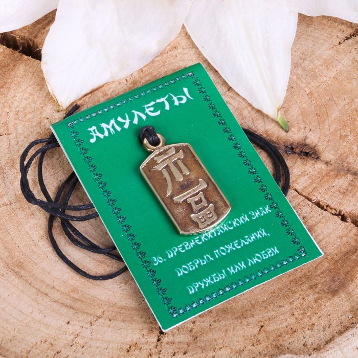 Амулет "Древнекитайский знак" добрых пожеланий дружбы или любви