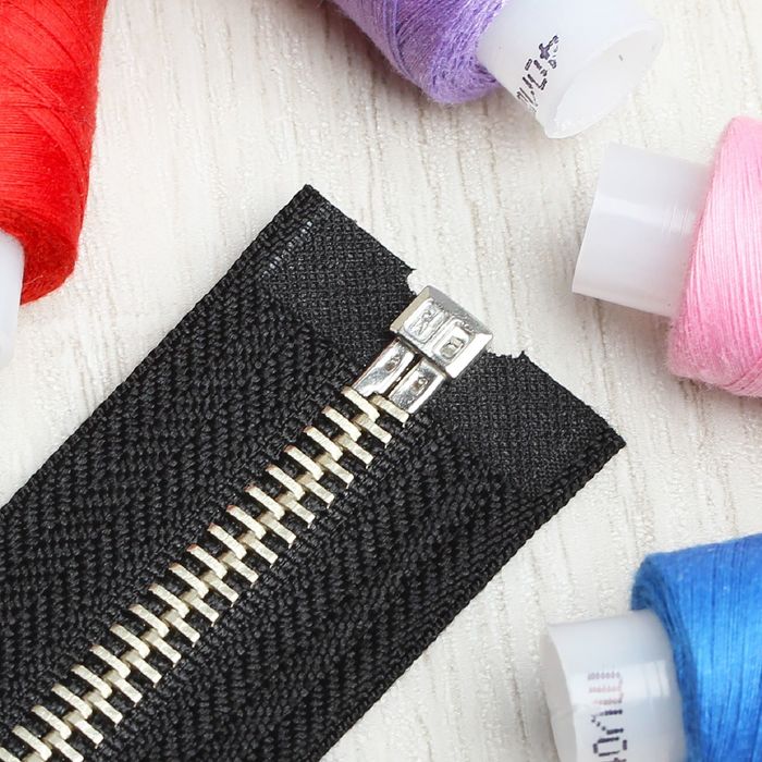 Молния №5, разъёмная, 65см, цвет чёрный