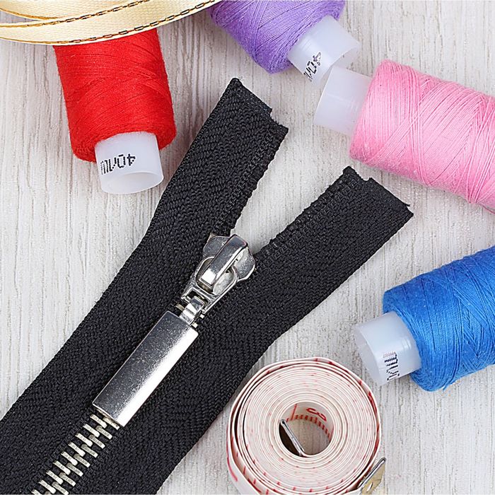 Молния №5, разъёмная, 2 бегунка, 90см, цвет чёрный