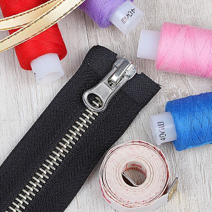 Молния №5, разъёмная, 2 бегунка, 90см, цвет чёрный