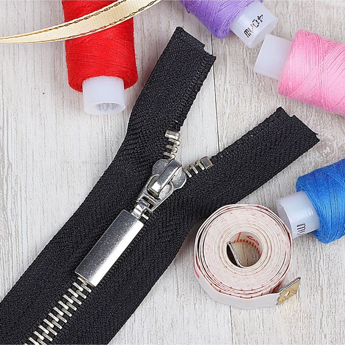 Молния №5, разъёмная, 2 бегунка, 90см, цвет чёрный