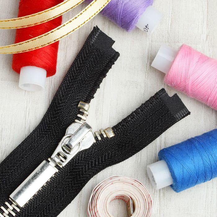 Молния №8, разъёмная, 75см, цвет чёрный