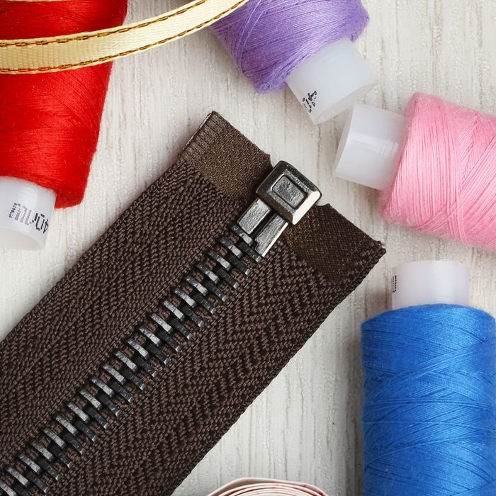 Молния №8, разъёмная, 70см, цвет тёмно-коричневый