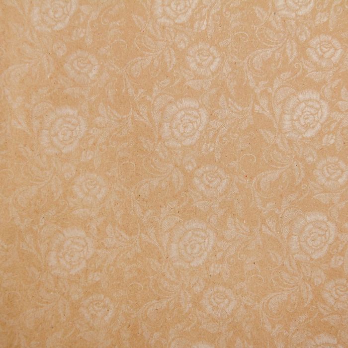 Бумага упаковочная крафт «Вышивка», 50 х 70 см