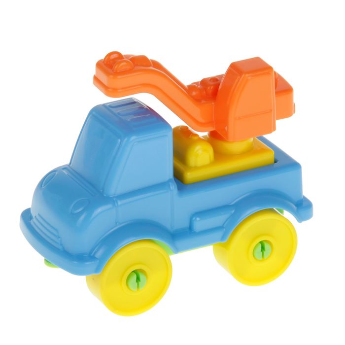 Конструктор "Юный путешественник, автомобиль-кран", 8 деталей