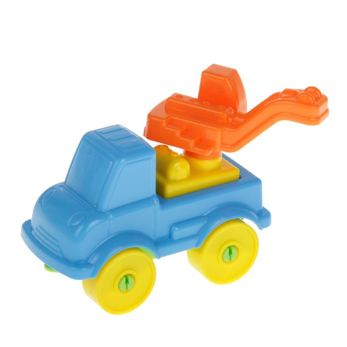 Конструктор "Юный путешественник, автомобиль-кран", 8 деталей