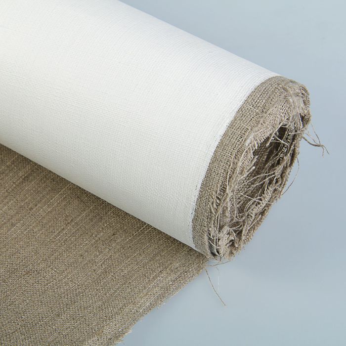 Холст в рулоне лен 100% акриловый грунт 2*3м м/з проклейка желатин