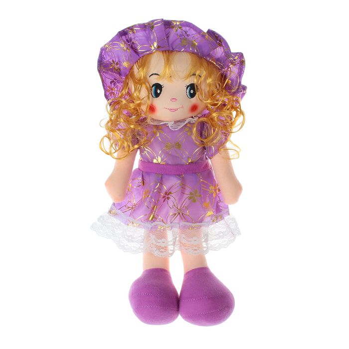 Мягкая игрушка кукла "Девочка" локоны, цвета МИКС