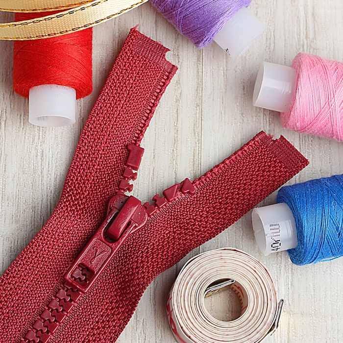 Молния "Трактор", №5, разъёмная, 80см, цвет бордовый