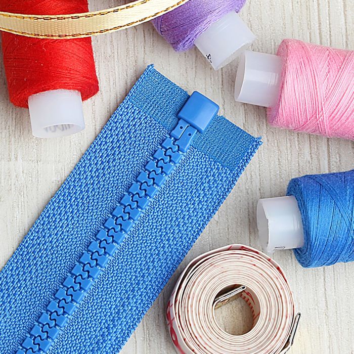 Молния "Трактор", №5, разъёмная, 80см, цвет васильковый