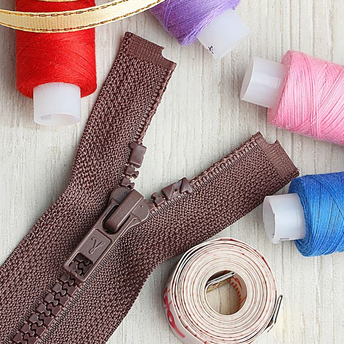 Молния "Трактор", №5, разъёмная, 80см, цвет коричневый