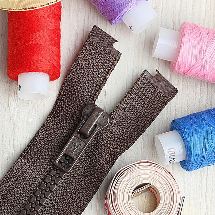 Молния "Трактор", №5, разъёмная, 80см, цвет тёмно-коричневый