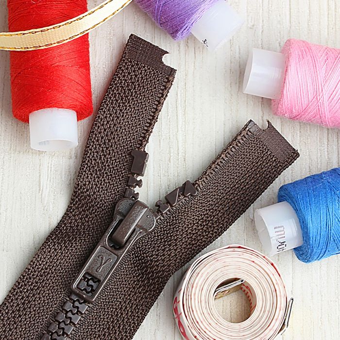 Молния "Трактор", №5, разъёмная, 80см, цвет тёмно-коричневый