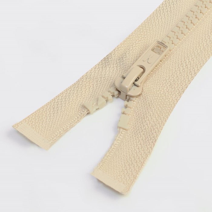 Молния "Трактор", №5, разъёмная, 80см, цвет слоновая кость