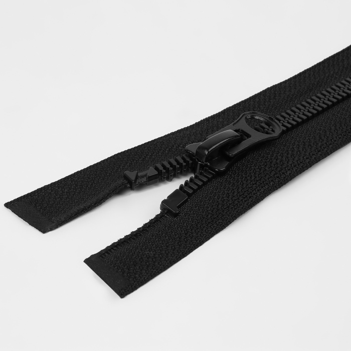 Молния "Трактор", №7-8, разъёмная, 60см, цвет чёрный