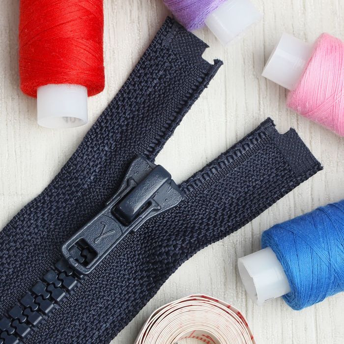 Молния "Трактор", №7-8, разъёмная, 70см, цвет тёмно-синий