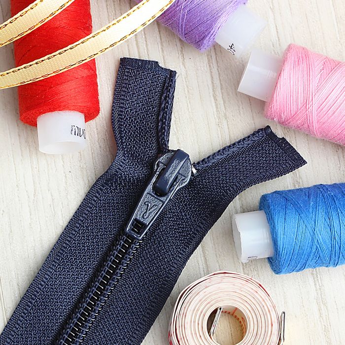 Молния "Спираль", №7, разъёмная, 2 бегунка, 120см, цвет тёмно-синий