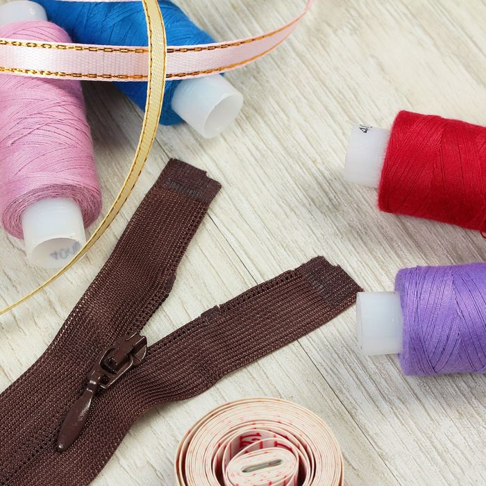 Молния "Спираль", №3, разъёмная, плательная, 20см, цвет шоколадный