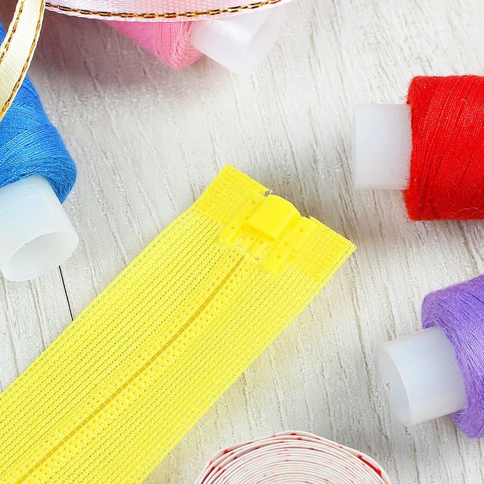 Молния "Спираль", №3, разъёмная, плательная, 50см, цвет ярко-жёлтый