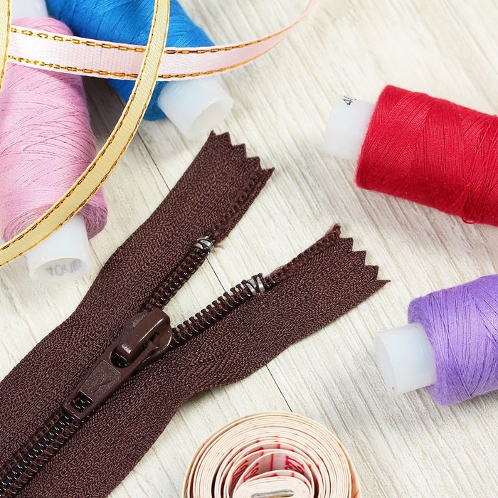 Молния "Спираль", №5, неразъёмная, обувная, 20см, цвет шоколадный